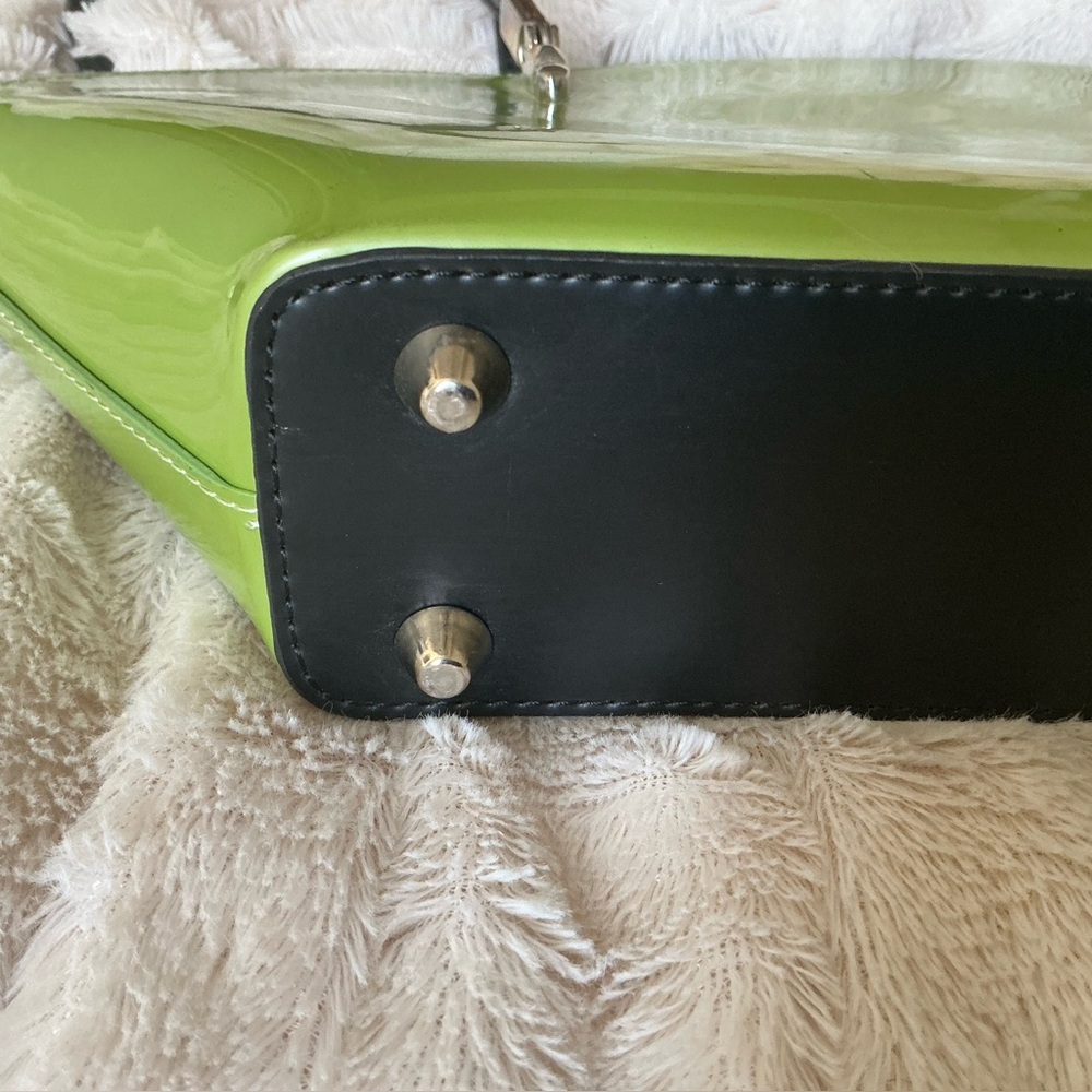 Beijo London Over The Moon Patent Green Shoulder Bag Y2K Vintage Holiday Party - Picture 9 of 14